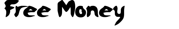 Free Money font preview